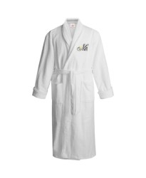 Mrs logo with diamond ring Embroidery Bathrobe